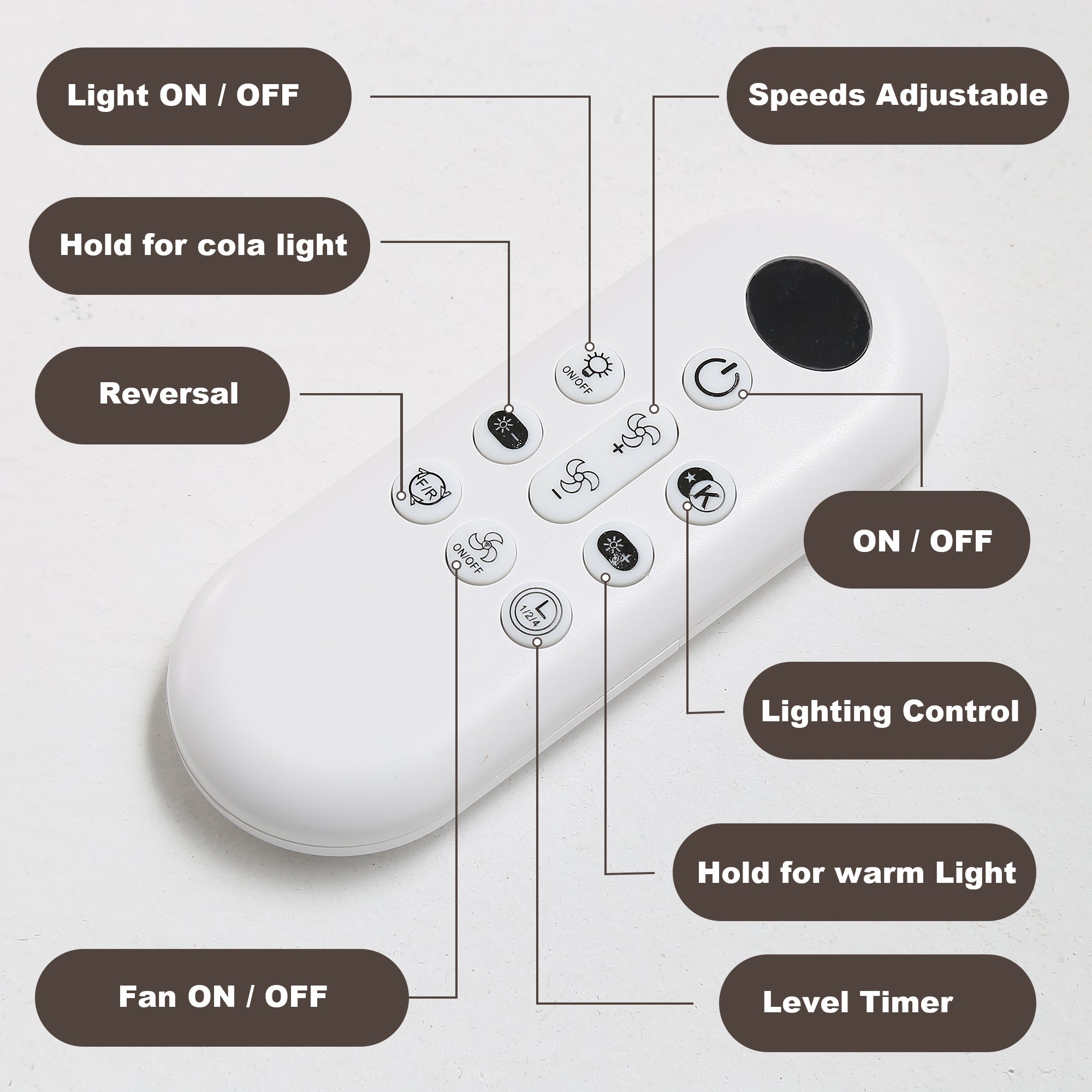 Ceiling Fans with Lights and Remote - 52 Inch Flush Mount Ceiling Fan with Noiseless Reversible DC Motor Timer LED Ceiling Fan for Bedroom Living Room Dining Room