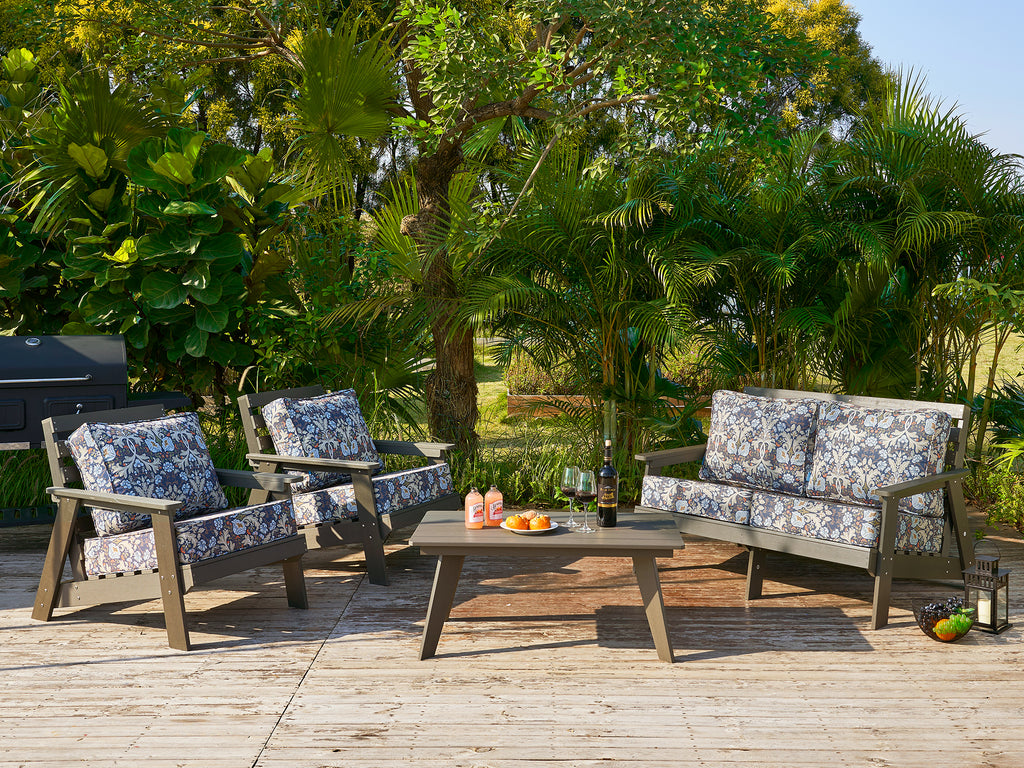 ARTPLAN Deep Seat Outdoor Cushion,Set 24"x24"x6" ,18x24" Bench Outdoor Chair Cushions, Polyester Fill Back for Patio Furniture ,Square