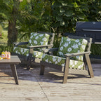 ARTPLAN Deep Seat Outdoor Cushion,Set 24"x24"x6" ,18x24" Bench Outdoor Chair Cushions, Polyester Fill Back for Patio Furniture ,Square