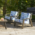 ARTPLAN Deep Seat Outdoor Cushion,Set 24"x24"x6" ,18x24" Bench Outdoor Chair Cushions, Polyester Fill Back for Patio Furniture ,Square