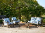 ARTPLAN Deep Seat Outdoor Cushion,Set 24"x24"x6" ,18x24" Bench Outdoor Chair Cushions, Polyester Fill Back for Patio Furniture ,Square