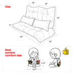 ARTPLAN All Weather Chair Outdoor Cushions Settee Loveseat Bench Cushions Set of 5 Wicker Tufted Pillow for Patio Outdoor Furniture
