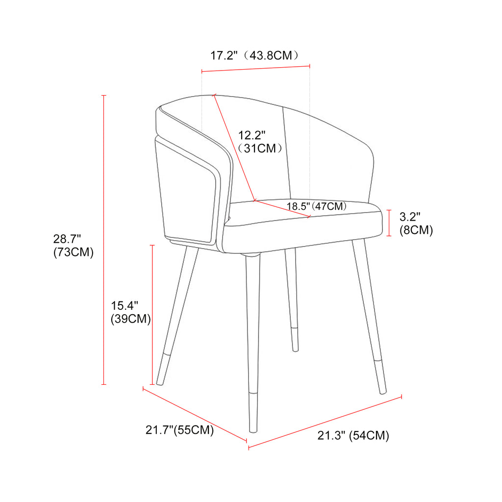 ARTPLAN Dinning Room Accent Chairs For Living Room Arm Chairs For Kitchen Study Room Home Indoor Furniture