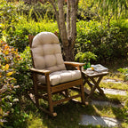ARTPLAN Outdoor Adirondack Chair Cushion for Patio Furniture,Tufted Thick Seat & Round High Back Rocking Oudoor Colorful Cushion, 48"x21"x4" inches,Fade-Resistant