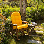 ARTPLAN Outdoor Adirondack Chair Cushion for Patio Furniture,Tufted Thick Seat & Round High Back Rocking Oudoor Colorful Cushion, 48"x21"x4" inches,Fade-Resistant