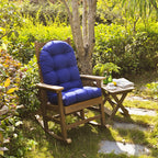 ARTPLAN Outdoor Adirondack Chair Cushion for Patio Furniture,Tufted Thick Seat & Round High Back Rocking Oudoor Colorful Cushion, 48"x21"x4" inches,Fade-Resistant