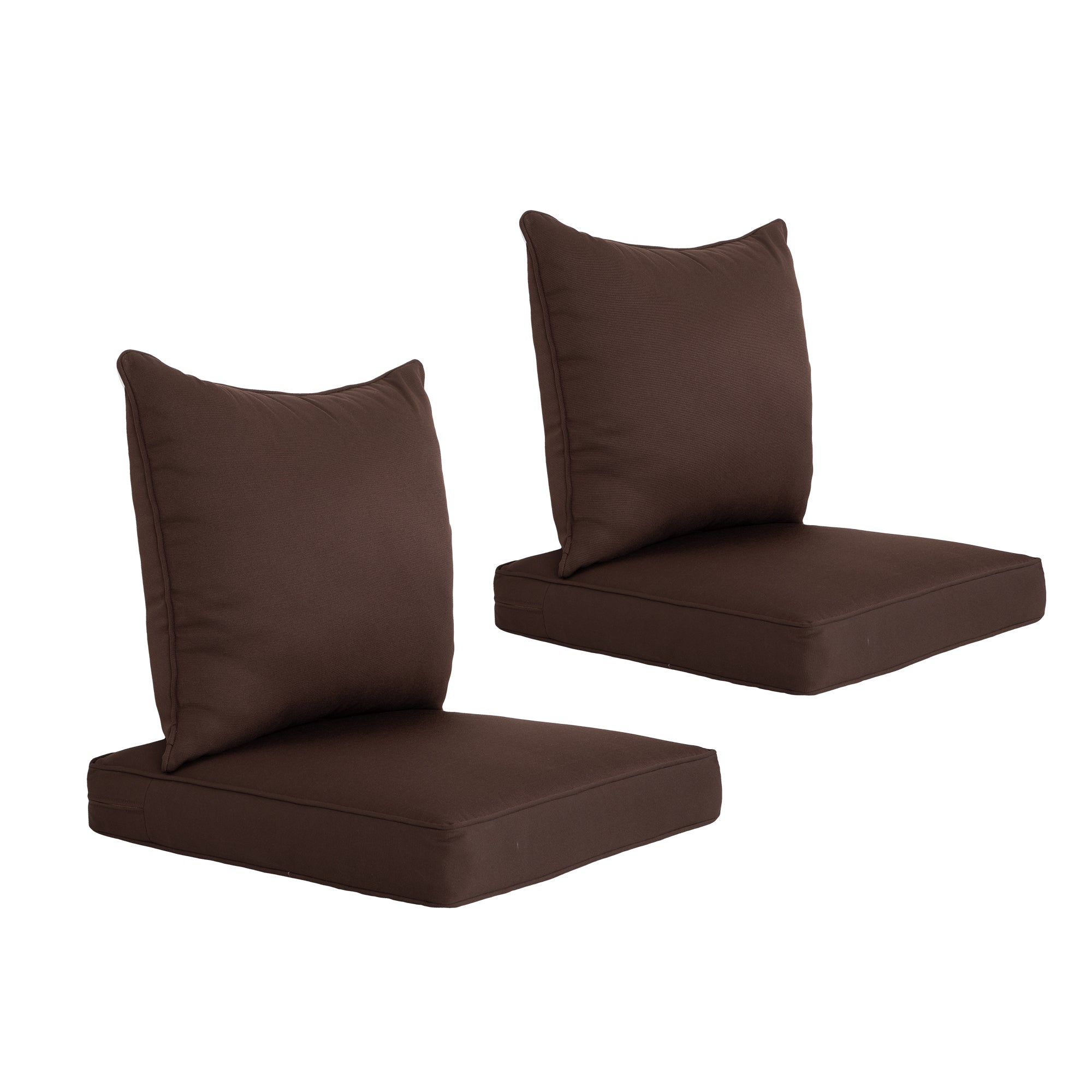 ARTPLAN 2-Piece Deep Seat Cushion Set with Backrest - Multiple Colors | All-Weather Outdoor Sofa Cushions for Sectionals & Patio Conversation Sets