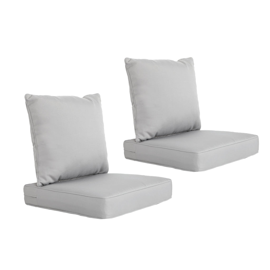 ARTPLAN 2-Piece Deep Seat Cushion Set with Backrest - Multiple Colors | All-Weather Outdoor Sofa Cushions for Sectionals & Patio Conversation Sets