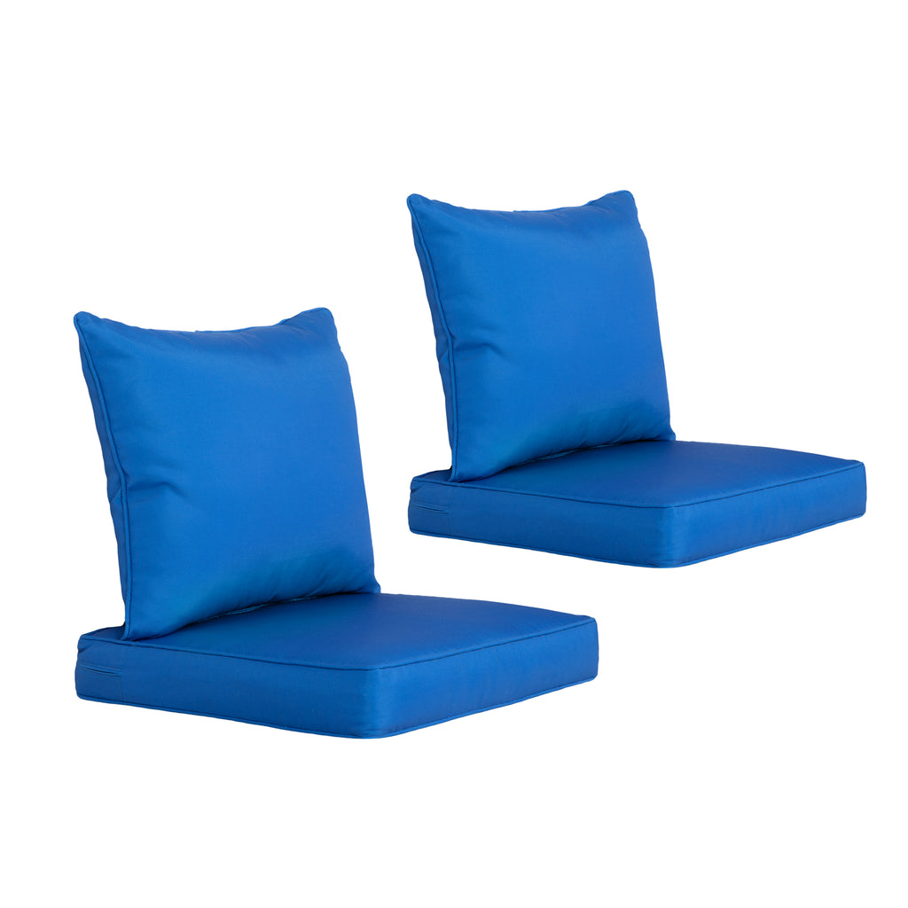 ARTPLAN 2-Piece Deep Seat Cushion Set with Backrest - Multiple Colors | All-Weather Outdoor Sofa Cushions for Sectionals & Patio Conversation Sets