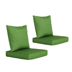 ARTPLAN 2-Piece Deep Seat Cushion Set with Backrest - Multiple Colors | All-Weather Outdoor Sofa Cushions for Sectionals & Patio Conversation Sets