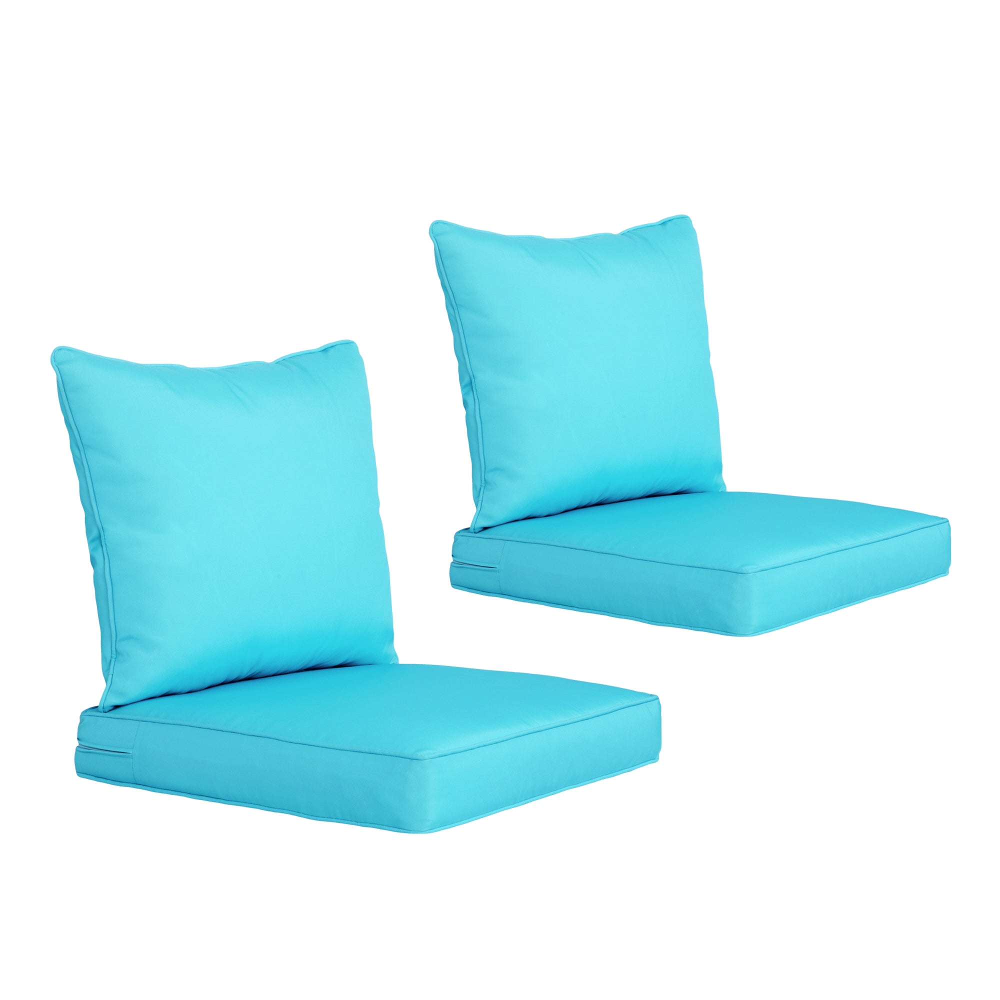 ARTPLAN 2-Piece Deep Seat Cushion Set with Backrest - Multiple Colors | All-Weather Outdoor Sofa Cushions for Sectionals & Patio Conversation Sets