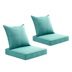 ARTPLAN 2-Piece Deep Seat Cushion Set with Backrest - Multiple Colors | All-Weather Outdoor Sofa Cushions for Sectionals & Patio Conversation Sets
