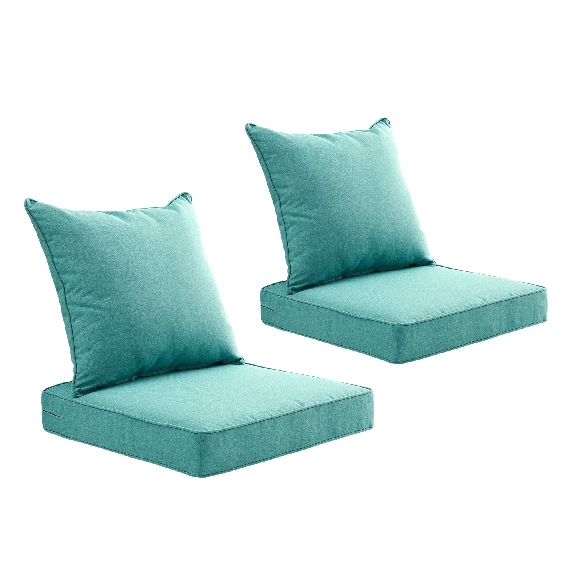 ARTPLAN 2-Piece Deep Seat Cushion Set with Backrest - Multiple Colors | All-Weather Outdoor Sofa Cushions for Sectionals & Patio Conversation Sets