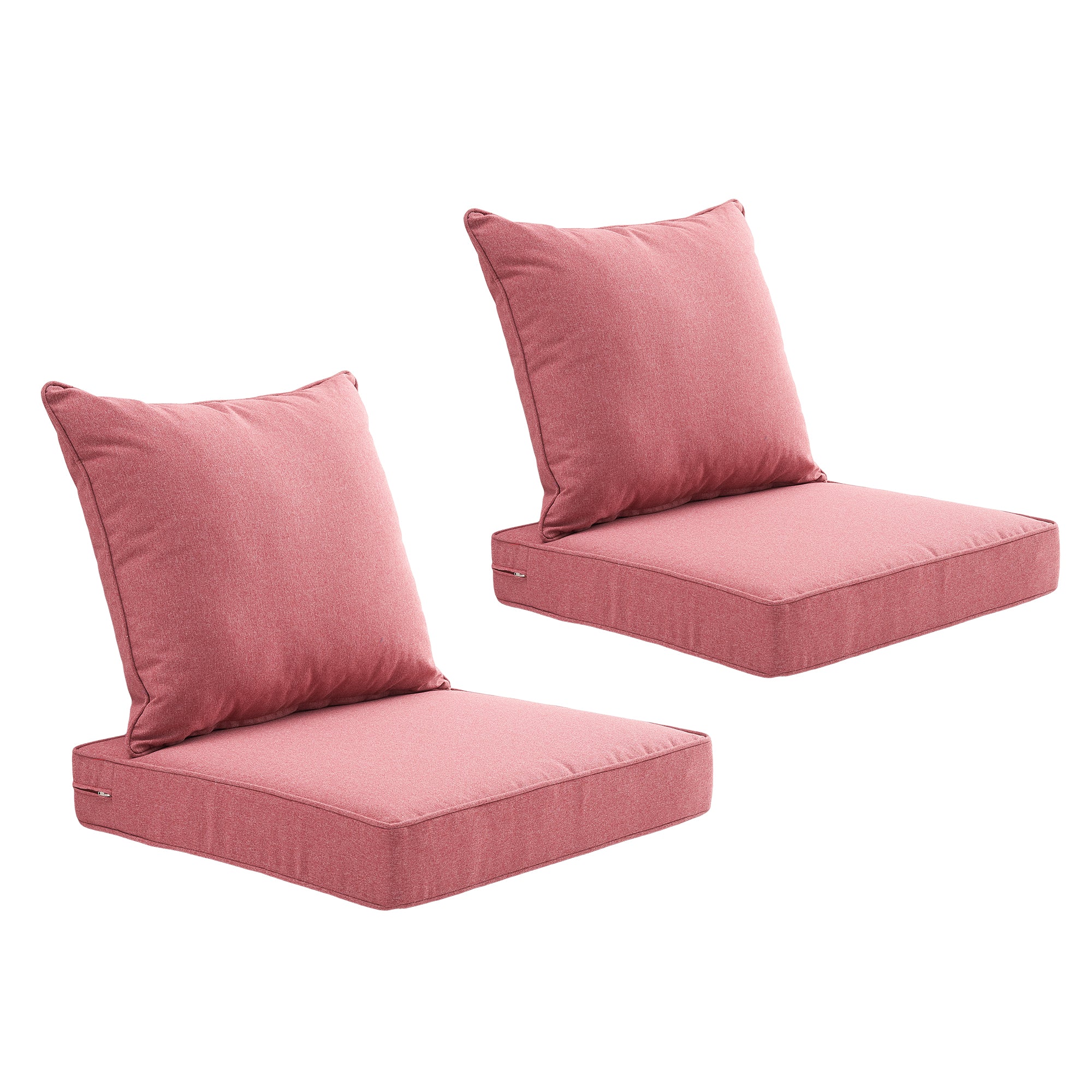 ARTPLAN 2-Piece Deep Seat Cushion Set with Backrest - Multiple Colors | All-Weather Outdoor Sofa Cushions for Sectionals & Patio Conversation Sets