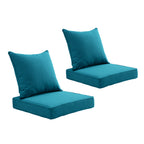 ARTPLAN 2-Piece Deep Seat Cushion Set with Backrest - Multiple Colors | All-Weather Outdoor Sofa Cushions for Sectionals & Patio Conversation Sets