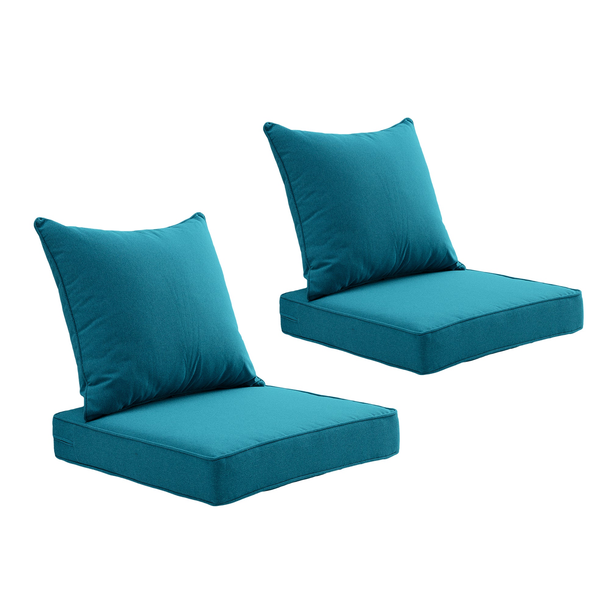 ARTPLAN 2-Piece Deep Seat Cushion Set with Backrest - Multiple Colors | All-Weather Outdoor Sofa Cushions for Sectionals & Patio Conversation Sets