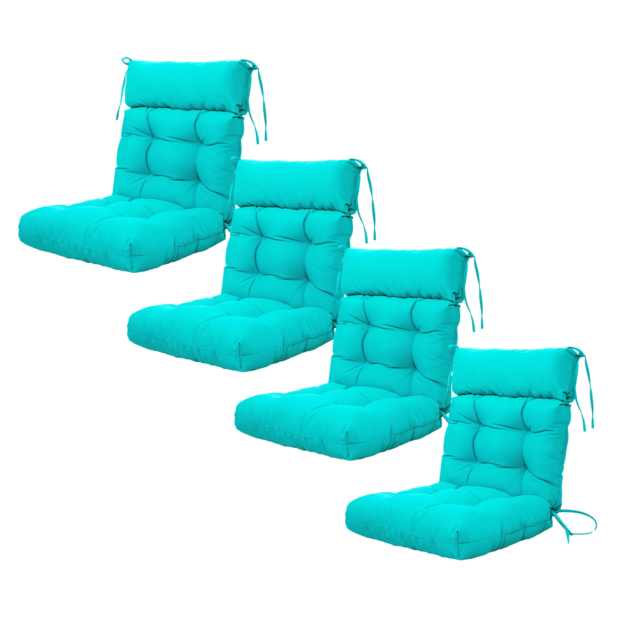 ARTPLAN Adirondack Outdoor Chair Cushion, All Weather Patio Cushion, Wicker Tufted Pillow for Patio Furniture