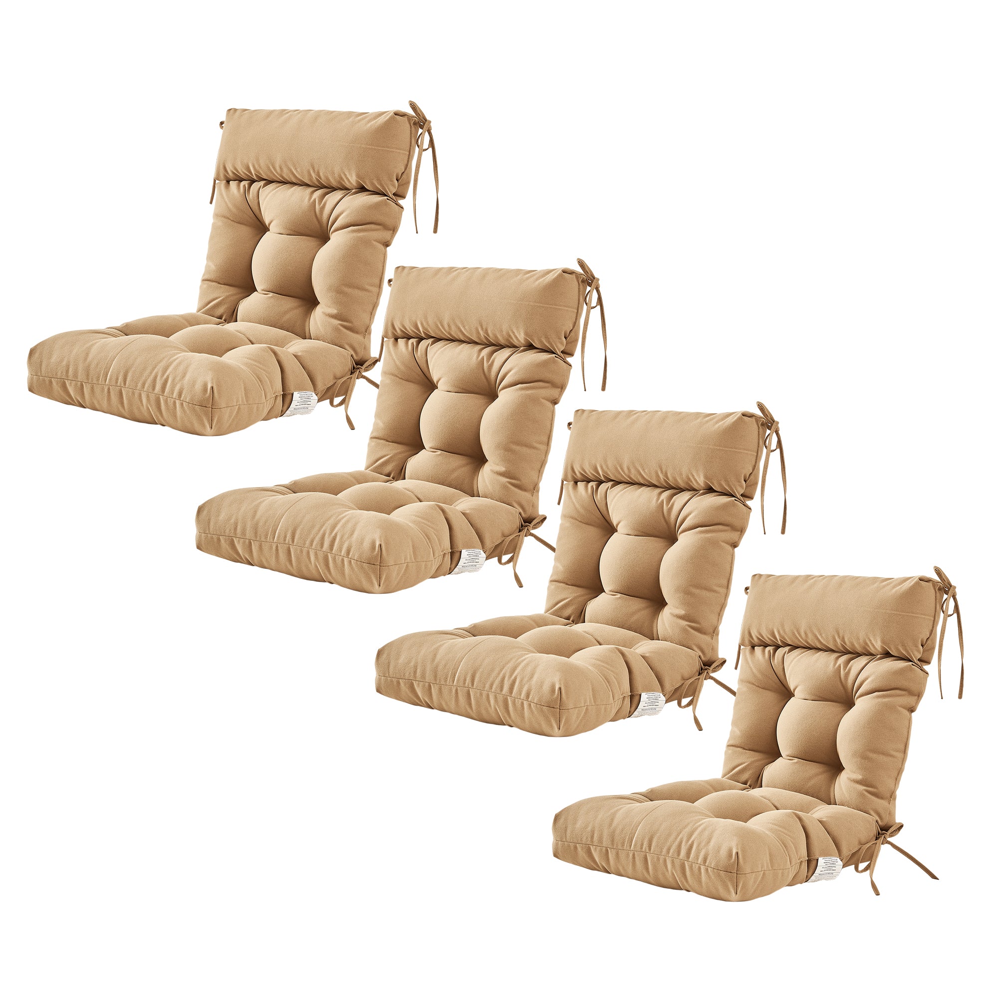 ARTPLAN Adirondack Outdoor Chair Cushion, All Weather Patio Cushion, Wicker Tufted Pillow for Patio Furniture