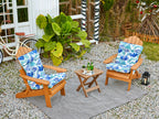 ARTPLAN Patio Chair Cushions Combined Seat and Back,Tufted Outdoor Swivel Chair Cushion with Tie,40"x20"x4"，Floral