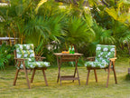 ARTPLAN Patio Chair Cushions Combined Seat and Back,Tufted Outdoor Swivel Chair Cushion with Tie,40"x20"x4",Floral