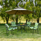 ARTPLAN Patio Chair Cushions Combined Seat and Back,Tufted Outdoor Swivel Chair Cushion with Tie,40"x20"x4",Floral
