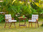 ARTPLAN Patio Chair Cushions Combined Seat and Back,Tufted Outdoor Swivel Chair Cushion with Tie,40"x20"x4",Floral