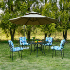 ARTPLAN Patio Chair Cushions Combined Seat and Back,Tufted Outdoor Swivel Chair Cushion with Tie,40"x20"x4",Floral