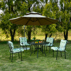 ARTPLAN Patio Chair Cushions Combined Seat and Back,Tufted Outdoor Swivel Chair Cushion with Tie,40"x20"x4",Floral