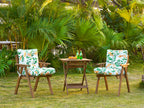 ARTPLAN Patio Chair Cushions Combined Seat and Back,Tufted Outdoor Swivel Chair Cushion with Tie,40"x20"x4",Floral