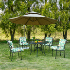 ARTPLAN Patio Chair Cushions Combined Seat and Back,Tufted Outdoor Swivel Chair Cushion with Tie,40"x20"x4",Floral