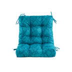 ARTPLAN Patio Chair Cushions Combined Seat and Back,Tufted Outdoor Swivel Chair Cushion with Tie,40"x20"x4",Floral